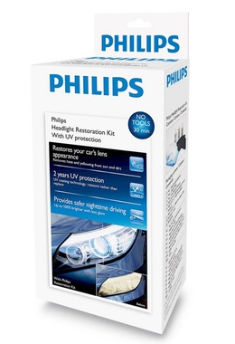 К-т за полиране на фарове PHILIPS, UV защита