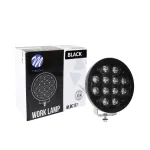 Driving Light - Black Series - Side Bracket - Round Black, CREE 72W 9"