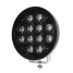 Driving Light - Black Series - Side Bracket - Round Black, CREE 72W 9