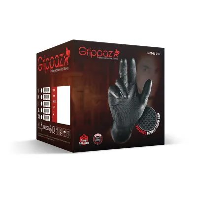 Работни ръкавици Grippaz Black M, кашон 10 кутии