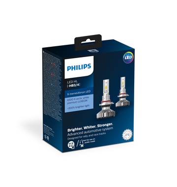 Автолампи PHILIPS, X-tremeUltinon LED HB3/4 6000K, 2 бр/к-т